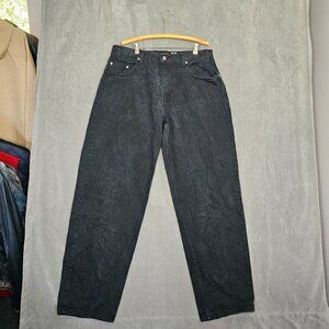 Levis Silvertab Jeans Mens 36X34 Black Baggy Denim Loose 90s Y2K VTG USA A3-35